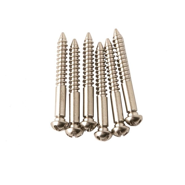 PRS Gen III Tremolo Bridge Knife Edge Screws, Nickel - Front View