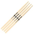 Promark Classic Forward 5A Hickory Wood Tip, 2 Pair Value Bundle