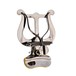 Trumpet Bell Lyre by Gear4music, Silver