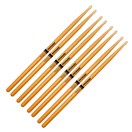 Promark Rebound 5A ActiveGrip Clear Hickory, 4 Pair Value Bundle