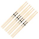Promark Rebound 5A Hickory Acorn Wood Tip, 4 Pair Value Bundle