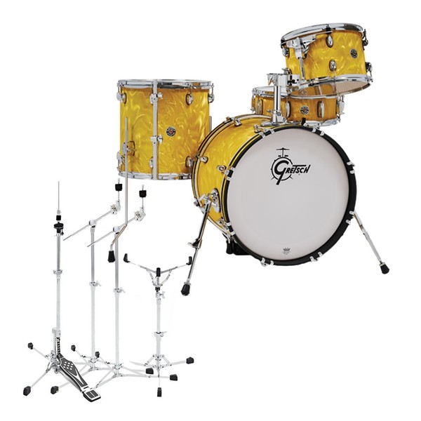 Gretsch Catalina Club Jazz 18'' w/Flat Base Hardware, Yellow Flame