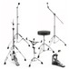 Gretsch Catalina Birch 5pc Drum Kit w/Hardware & Cymbals, Blue Silver - Hardware