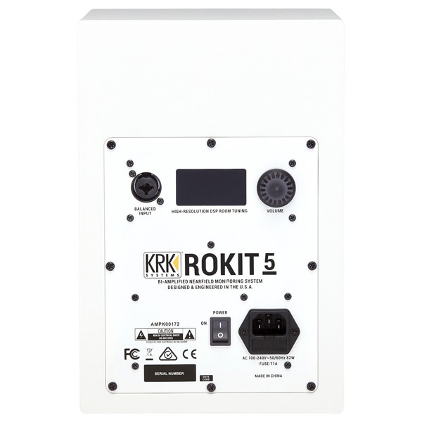 KRK ROKIT RP5 G4, White - Rear