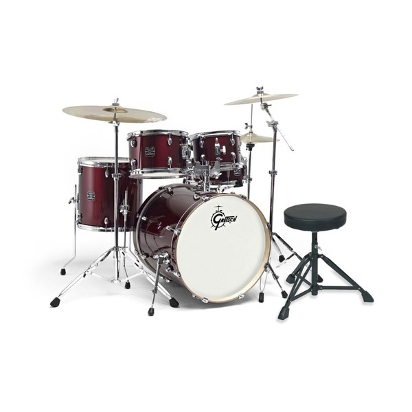 Gretsch Energy 20" Drum Kit, Wine Red