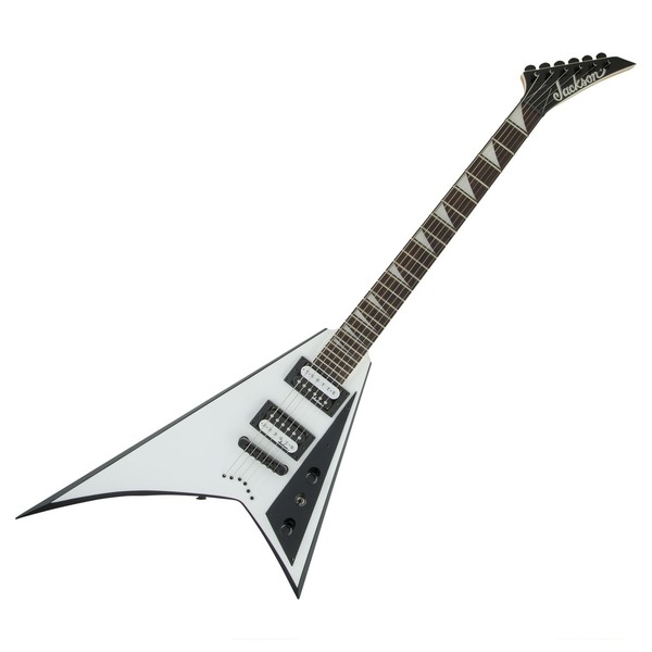 Jackson JS32T Rhoads, White w/ Black Bevels - front