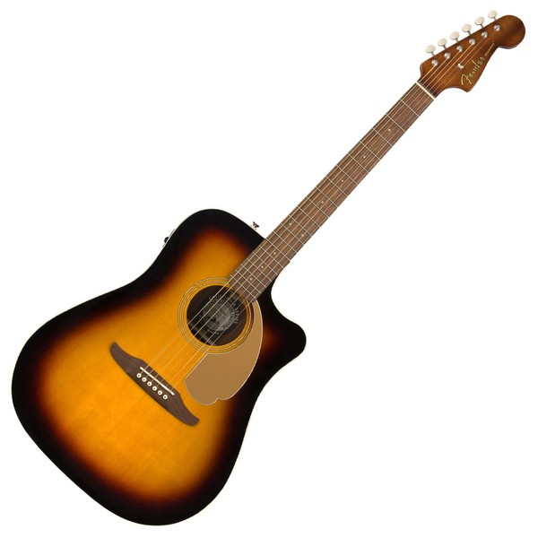 Fender Redondo Player Electro Acoustic WN, Sunburst - Front View