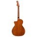 Fender Newporter Player Electro Acoustic WN, Sunburst - Rear View