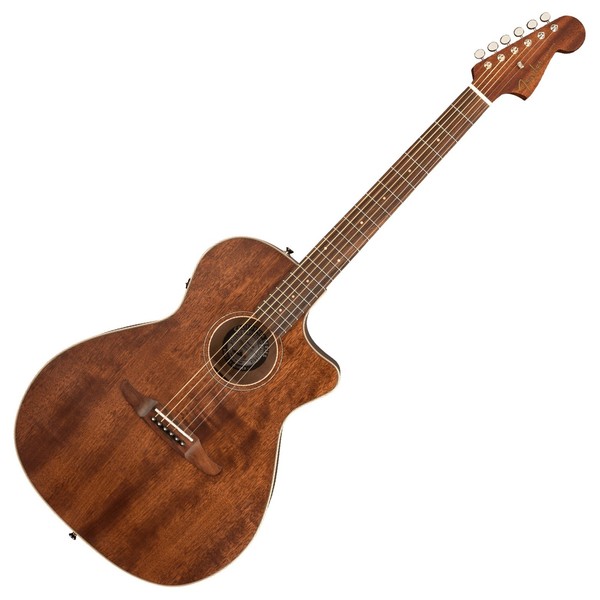 Fender Newporter Special Electro Acoustic, Mahogany - Front View