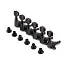 Gotoh SG381-07-L6 Tuners/Machineheads 6 In-Line Set, Black Chrome