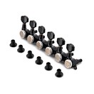 Gotoh SG381-07-L6 MG-T Locking Machinehead Set, Black Chrome