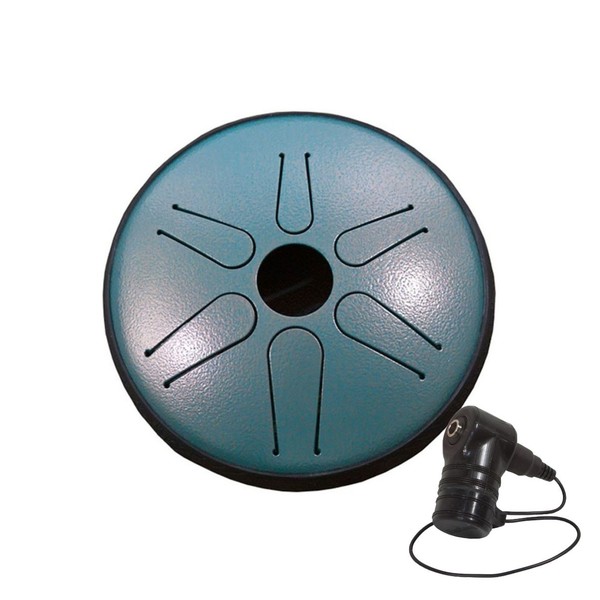 Idiopan Bella 6'' Tunable Steel Tongue Drum w/Pick Up, Dragon Green