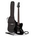 Seattle Short Scale Bass Guitar by Gear4music, Black