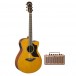 Yamaha AC1M Mahogany Electro Acoustic, Natural w/ Free THR5A - main