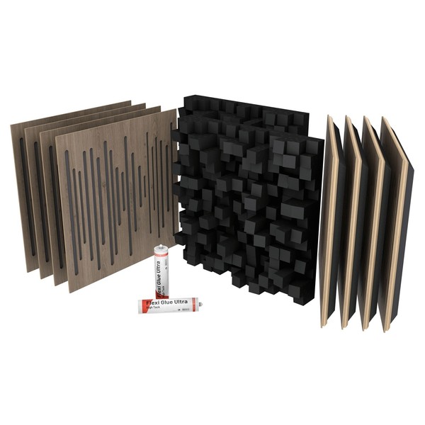 Vicoustic VicStudio Box Treatment Kit, Brown Oak - Full Kit