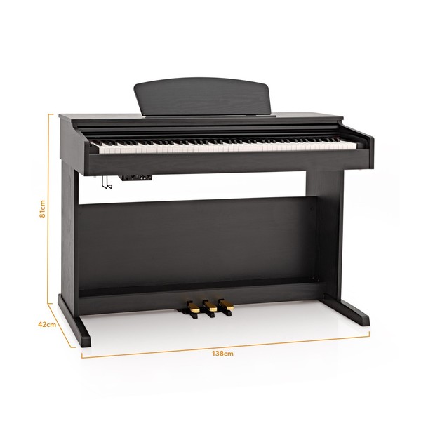DP-10X Digital Piano by Gear4music, Matte Black