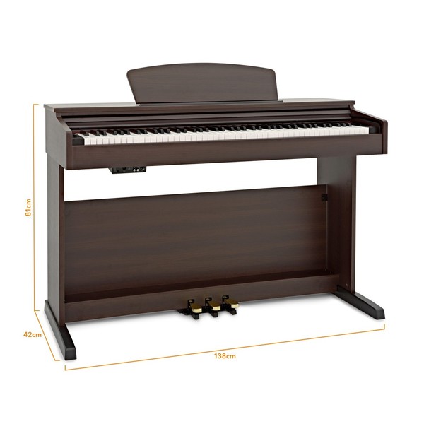 DP-10X Digital Piano by Gear4music, Dark RW