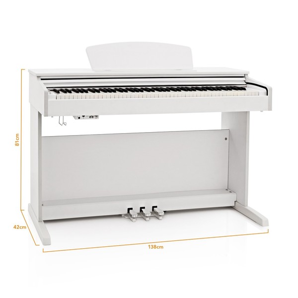 DP-10X Digital Piano by Gear4music, White