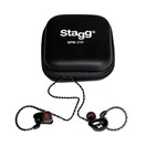 Stagg High-Resolution Sound-Isolating In-Ear Monitors, Black