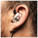 Stagg High-Resolution Sound-Isolating In-Ear Monitors, Transparent - In Use