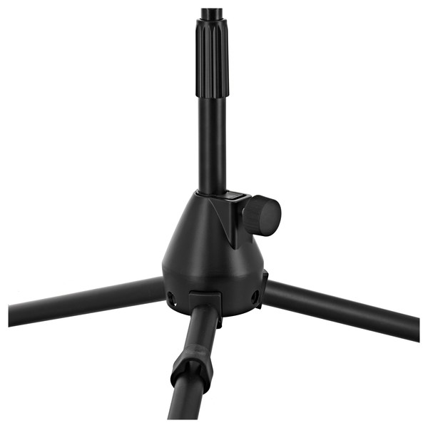 Low Mic Stand with Extending Boom Arm, Tripod Closeup