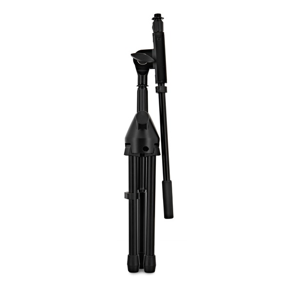Low Mic Stand with Extending Boom Arm, Folded