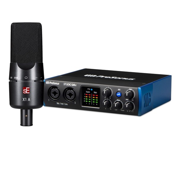 Presonus 24c Audio Interface with sE X1 A - Full Bundle