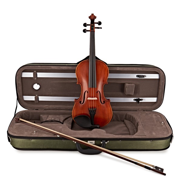 Westbury Antiqued Full Size Violin Outfit, Gold Level Setup