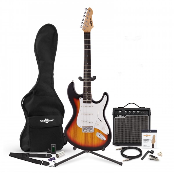 LA Electric Guitar + 15W Complete Pack, Sunburst