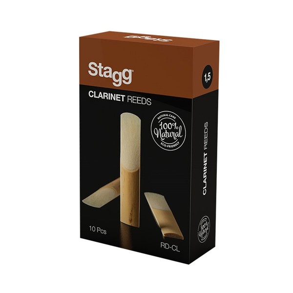 Stagg Bb Clarinet Reeds, 1.5 (10 Pack)