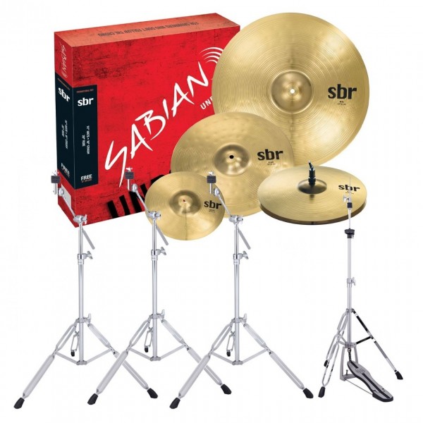 Sabian SBR Promo Cymbal Set with 10" Splash and Stands