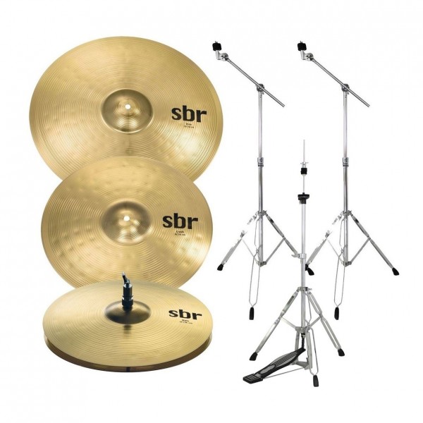 Sabian SBR Cymbal Performance Set with Stands