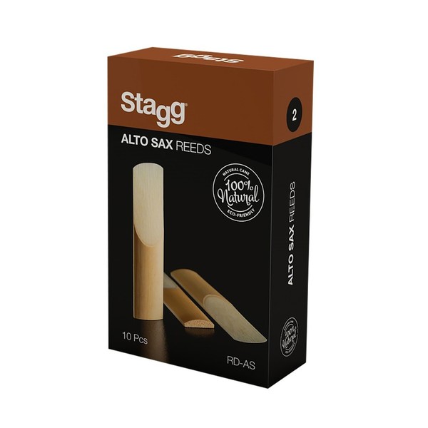 Stagg Alto Saxophone Reeds, 2 (10 Pack)