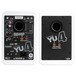 YU4 Powered Bookshelf Speakers, Matte White - Rear