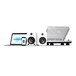Kanto YU4 Powered Bookshelf Speakers, Matte White - Lifestyle