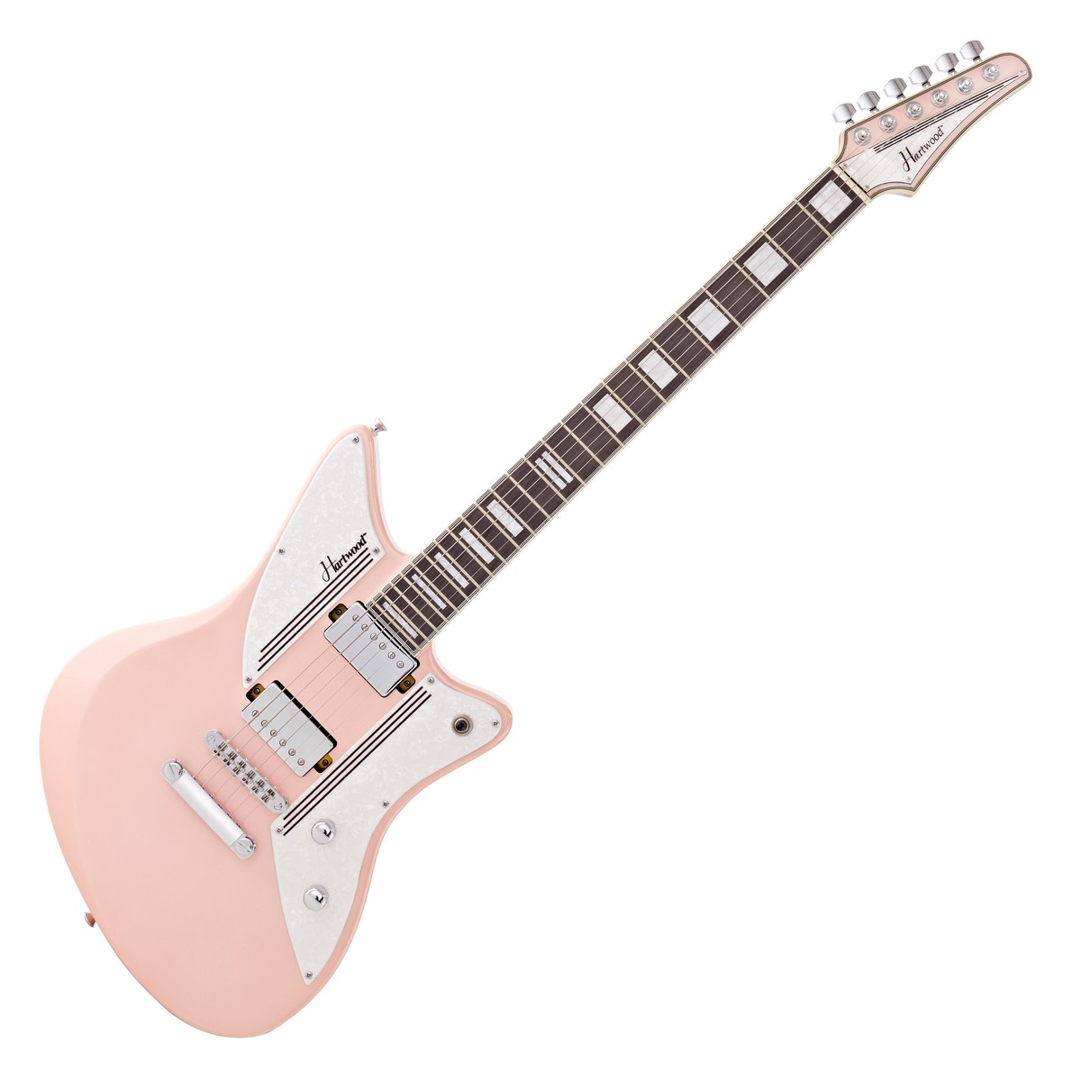 Click to view product details and reviews for Hartwood Charger Electric Guitar Strawberry Milkshake Nearly New.