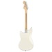 Squier FSR Bullet Competition Mustang HH LRL, White w/ Black Stripes - back