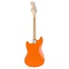 Squier FSR Bullet Competition Mustang HH LRL, Orange w/ Red Stripes - back