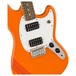 Squier FSR Bullet Competition Mustang HH LRL, Orange w/ Red Stripes - hardware