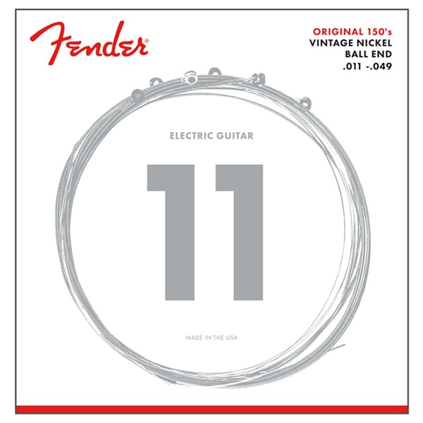 Fender Original 150M Pure Nickel Ball End Guitar Strings, 11-49 - Main