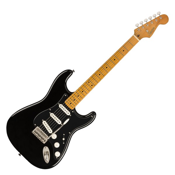 Squier FSR Classic Vibe 50s Stratocaster MN, Black w/ Black Pickguard - front