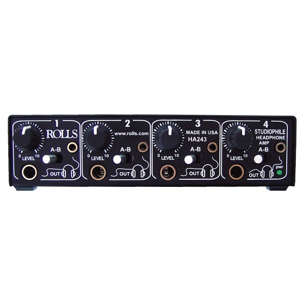 Rolls HA243 4-Channel Headphone Amplifier - Front