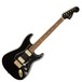 Fender FSR Mahogany Blacktop Stratocaster HH PF, Black w/ Gold HW - Main