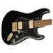 Fender FSR Mahogany Blacktop Stratocaster HH PF, Black w/ Gold HW - Body