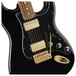 Fender FSR Mahogany Blacktop Stratocaster HH PF, Black w/ Gold HW - Pickups