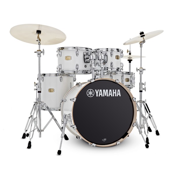 Yamaha Stage Custom 20" 5 Piece Shell Pack w/ Hardware, Pure White