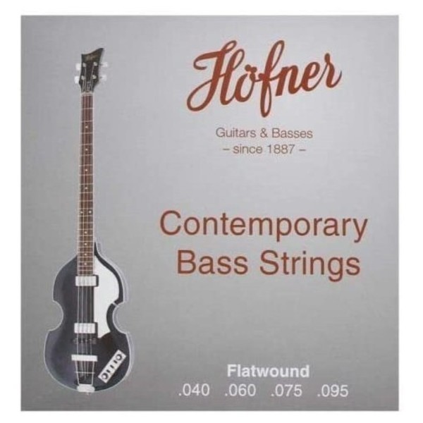 Hofner HCT Violin Bass Strings Flat Wound, 40-95