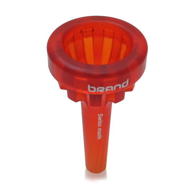 Brand TurboBlow 12CS Trombone Mouthpiece, Redorange