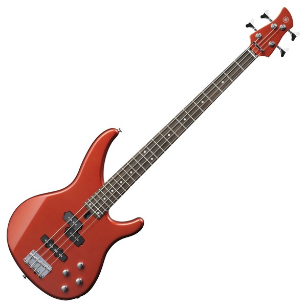 Yamaha TRBX204 Bass, Bright Red Metallic - Front View