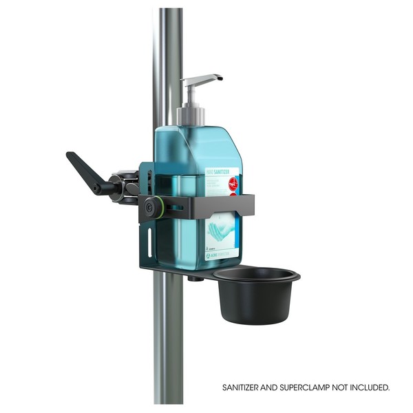 Gravity Height-adjustable Disinfectant Stand Tripod, Black, Stand With Clamp